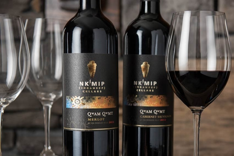 red wine and icewine tasting event at nkmip cellars