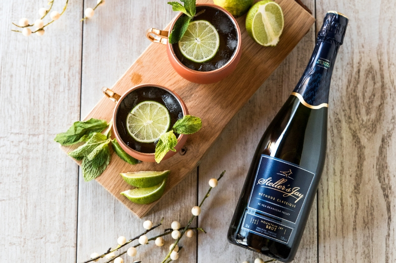 alternative to a moscow mule with sparkling wine