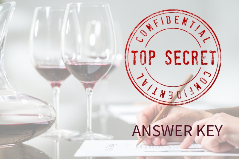answers to the wine geek quiz top secret