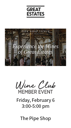 Wine Club Exclusive Event | February 6, 3:00-5:00pm