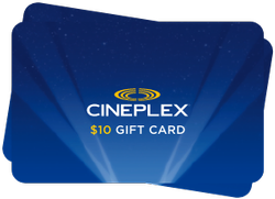 Cineplex $10 Gift Card