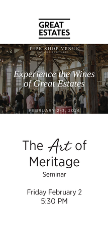 Exclusive Event The Art of Meritage | February 2, 5:30pm