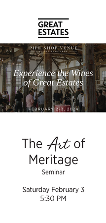 Exclusive Event The Art of Meritage | February 3, 5:30pm