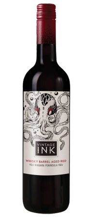 Vintage Ink Whiskey Barrel Red