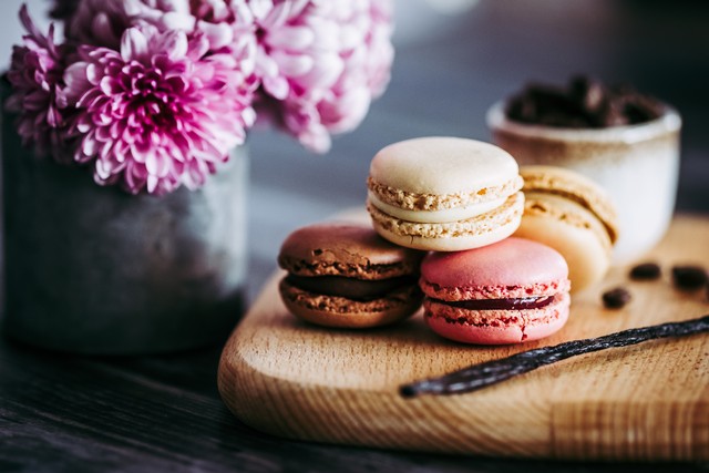 French Macarons with Goat Cheese Filling