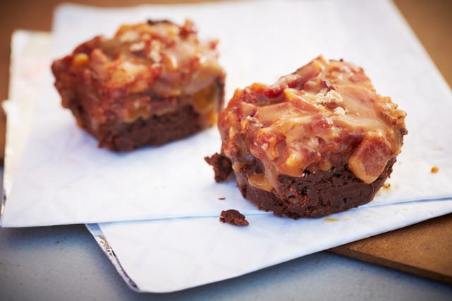 Red Wine Chocolate Bacon Brownies