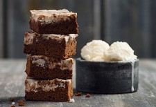 Fudgy Goat Cheese Brownies